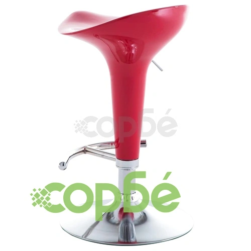 Бар табуретки, 2 бр, червени, пластмаса ➤ топ цена ➤ sorbe.bg