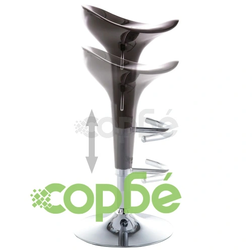 Бар табуретки, 2 бр, кафяви, пластмаса ➤ топ цена ➤ sorbe.bg