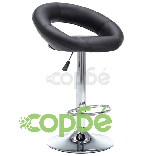 Бар табуретки, 2 бр, черни, изкуствена кожа ➤ топ цена ➤ sorbe.bg