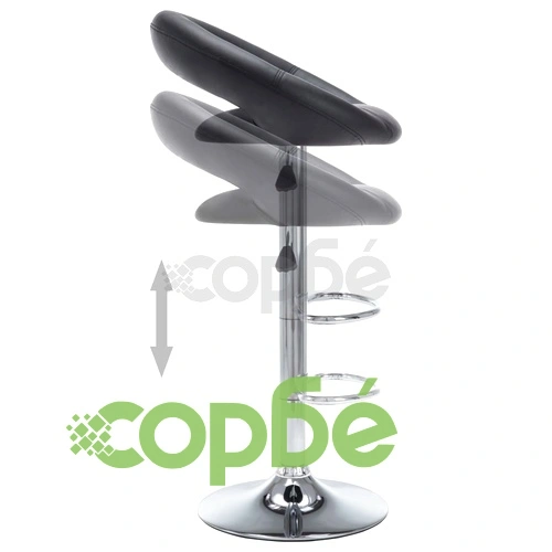 Бар табуретки, 2 бр, черни, изкуствена кожа ➤ топ цена ➤ sorbe.bg