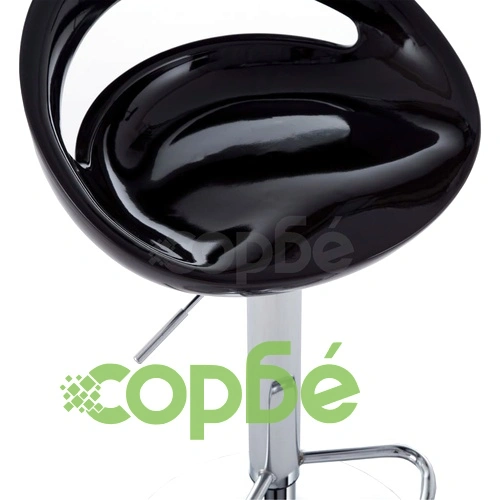 Бар табуретки, 2 бр, черни, пластмаса ➤ топ цена ➤ sorbe.bg