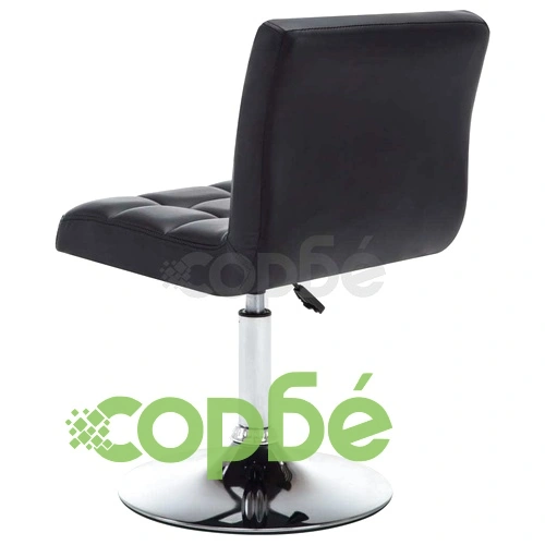 Въртящи се трапезни столове, 2 бр, черни, изкуствена кожа ➤ топ цена ➤ sorbe.bg