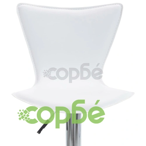 Въртящи се бар табуретки, 2 бр, бели, изкуствена кожа ➤ топ цена ➤ sorbe.bg