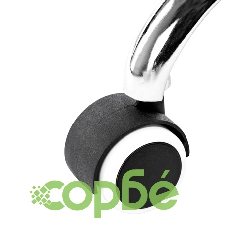 Столове за студио за красота, 2 бр, изкуствена кожа, бели ➤ топ цена ➤ sorbe.bg