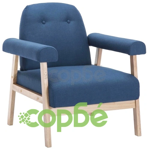 Фотьойл, син, текстил ➤ топ цена ➤ sorbe.bg