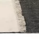 Килим тип черга, памук, 200x290 см, антрацит