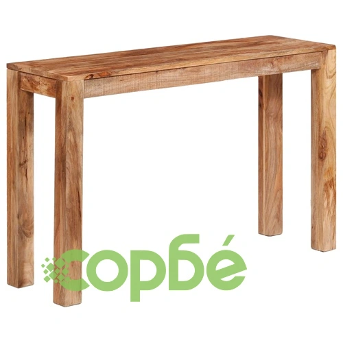Конзолна маса, мангово дърво масив, 118x35x76 cм ➤ топ цена ➤ sorbe.bg