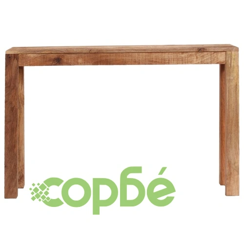 Конзолна маса, мангово дърво масив, 118x35x76 cм ➤ топ цена ➤ sorbe.bg