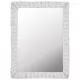 Огледало, ракита, бяло, 60x80 см
