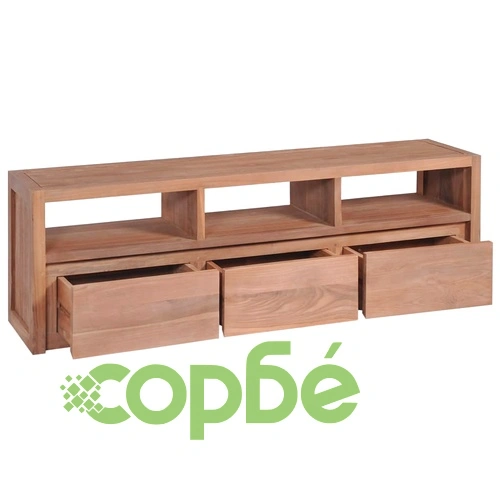 ТВ шкаф, тиково дърво масив, натурален финиш, 120x30x40 cм на топ цена от sorbe.bg ТВ шкаф, тиково дърво масив, натурален финиш, 120x30x40 cм ➤ топ цена ➤ sorbe.bg