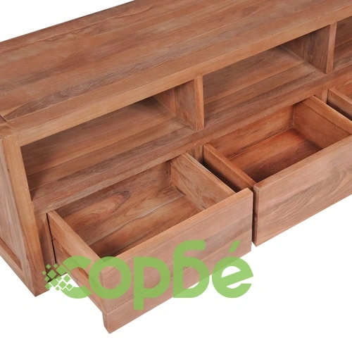 ТВ шкаф, тиково дърво масив, натурален финиш, 120x30x40 cм на топ цена от sorbe.bg ТВ шкаф, тиково дърво масив, натурален финиш, 120x30x40 cм ➤ топ цена ➤ sorbe.bg