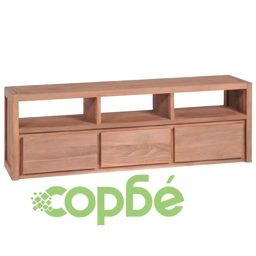 ТВ шкаф, тиково дърво масив, натурален финиш, 120x30x40 cм на топ цена от sorbe.bg ТВ шкаф, тиково дърво масив, натурален финиш, 120x30x40 cм ➤ топ цена ➤ sorbe.bg