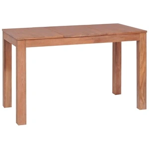 Трапезна маса тиково дърво масив с натурален финиш 120x60x76 cм