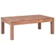 Маса за кафе тиково дърво масив с натурален финиш 110x60x40 cм