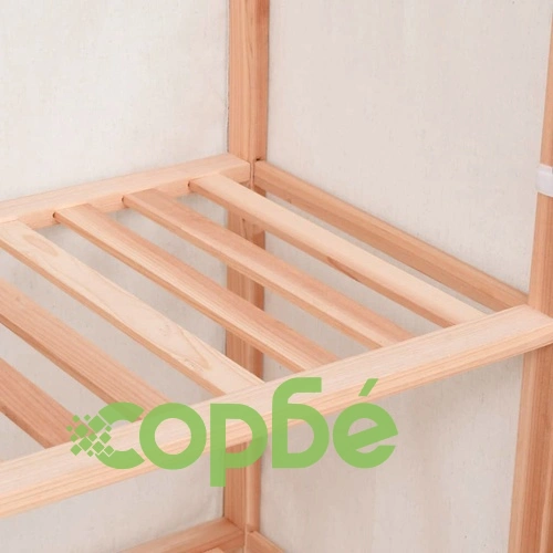 Гардероб за дрехи с 3 рафта, 79x40x170 см ➤ топ цена ➤ sorbe.bg