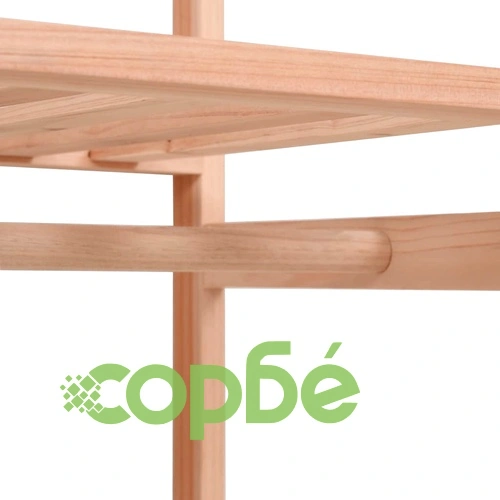 Гардероб за дрехи с 3 рафта, 110x40x170 см ➤ топ цена ➤ sorbe.bg