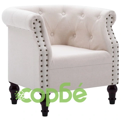 Фотьойл, светъл лен, текстил ➤ топ цена ➤ sorbe.bg