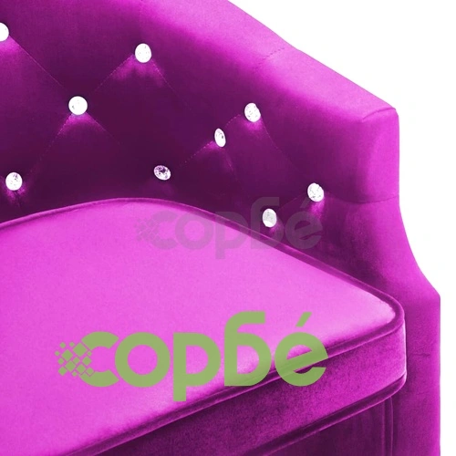 Фотьойл, лилав, кадифе ➤ топ цена ➤ sorbe.bg