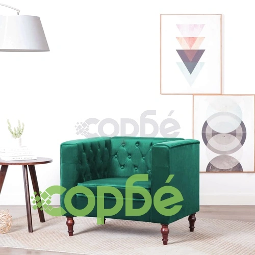 Фотьойл, зелен, кадифе ➤ топ цена ➤ sorbe.bg