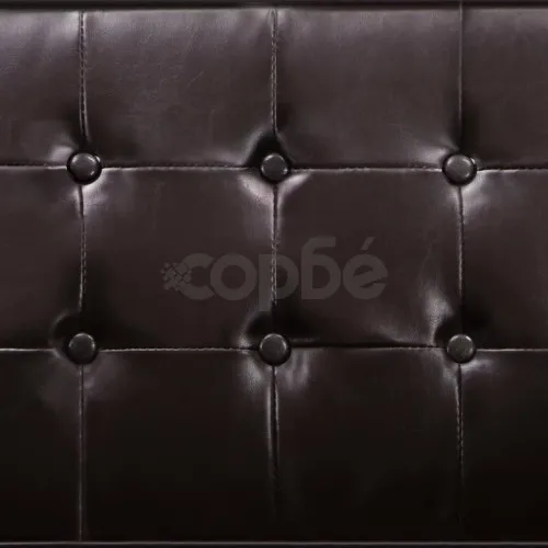 Фотьойл, кафяв, изкуствена кожа ➤ топ цена ➤ sorbe.bg