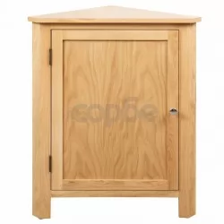 Ъглово шкафче, 59x36x80 см, дъбов масив