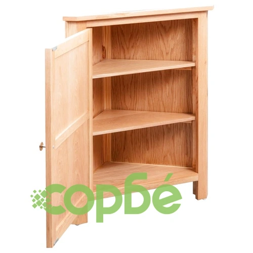 Ъглово шкафче, 59x45x80 см, дъбов масив ➤ топ цена ➤ sorbe.bg