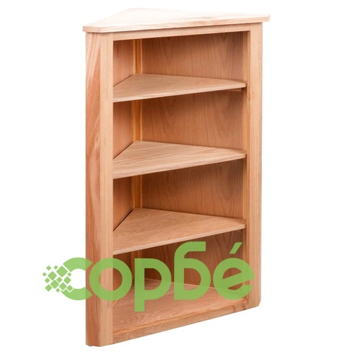 Ъглов рафт, 59x36x100 см, дъбов масив ➤ топ цена ➤ sorbe.bg