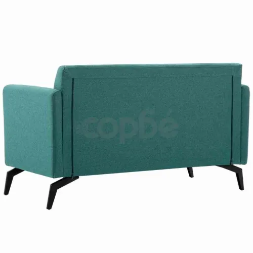 2-местен диван тапицерия от текстил 115x60x67 см зелен ➤ топ цена ➤ sorbe.bg