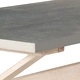 Кафе маса с цинков плот, 110x60x40 cм, манго масив