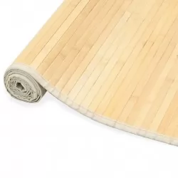 Бамбуков килим, 80x300 см, натурален цвят