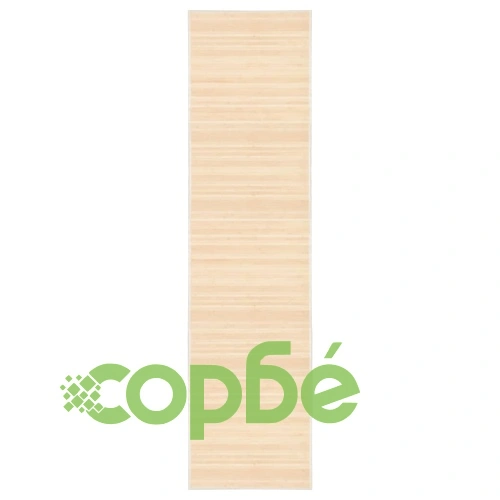 Бамбуков килим, 80x300 см, естествен цвят ➤ топ цена ➤ sorbe.bg