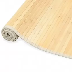Бамбуков килим, 150x200 см, естествен цвят