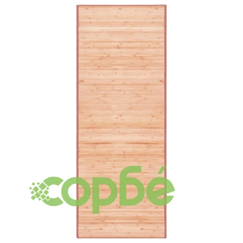 Бамбуков килим, 80x200 см, кафяв ➤ топ цена ➤ sorbe.bg