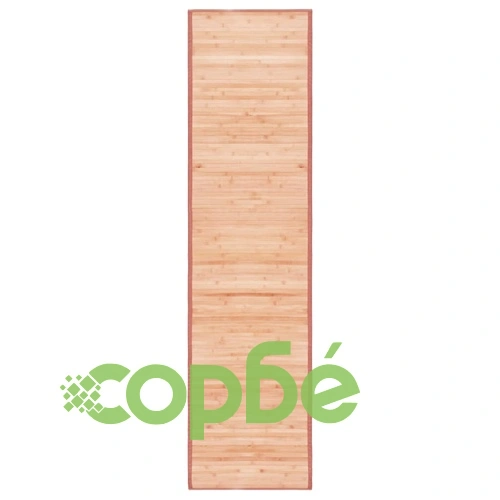 Бамбуков килим, 80x300 см, кафяв ➤ топ цена ➤ sorbe.bg