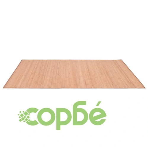 Бамбуков килим, 100x160 см, кафяв ➤ топ цена ➤ sorbe.bg