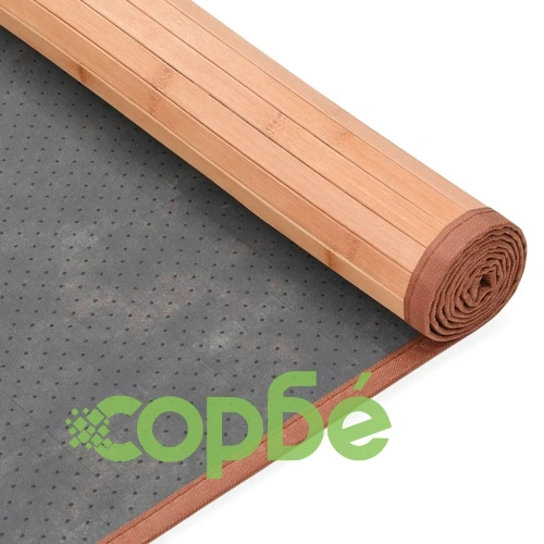 Бамбуков килим, 160x230 см, кафяв ➤ топ цена ➤ sorbe.bg