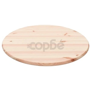 Плот за маса, натурален бор, кръгъл, 25 мм, 80 см