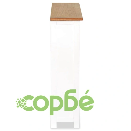 Библиотека с 3 рафта, 72x22,5x82 см, дъбов масив ➤ топ цена ➤ sorbe.bg