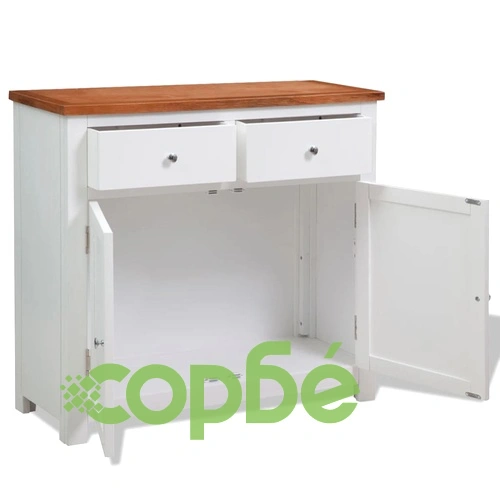 Бюфет, 90x33,5x83 см, дъбово дърво масив ➤ топ цена ➤ sorbe.bg