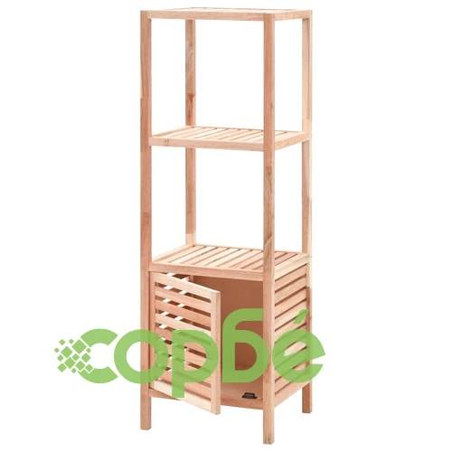 Шкаф за съхранение за баня орехово дърво масив 39,5x35,5x123 см ➤ топ цена ➤ sorbe.bg