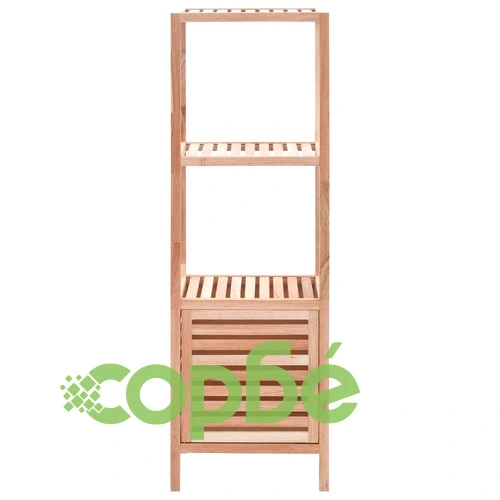 Шкаф за съхранение за баня орехово дърво масив 39,5x35,5x123 см ➤ топ цена ➤ sorbe.bg