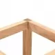 Дървена поставка за чадъри, орех масив, 18x18x50 см