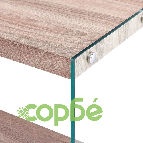 Конзолна маса, цвят дъб, 82x29x75,5 см, МДФ ➤ топ цена ➤ sorbe.bg