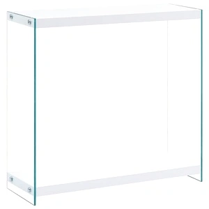 Конзолна маса, бяла, 80x29x75,5 см, МДФ