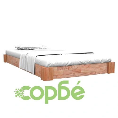 Рамка за легло без матрак, дъбово дърво масив, 90x200 см ➤ топ цена ➤ sorbe.bg