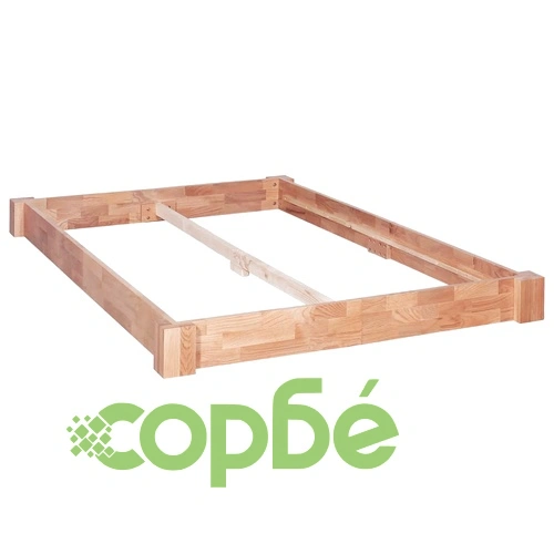 Рамка за легло без матрак, дъбово дърво масив, 140x200 см ➤ топ цена ➤ sorbe.bg