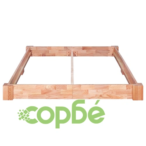 Рамка за легло без матрак, дъбово дърво масив, 140x200 см ➤ топ цена ➤ sorbe.bg