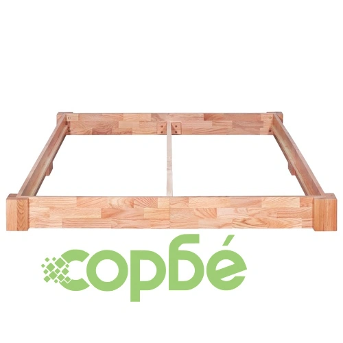 Рамка за легло без матрак, дъбово дърво масив, 160x200 см ➤ топ цена ➤ sorbe.bg