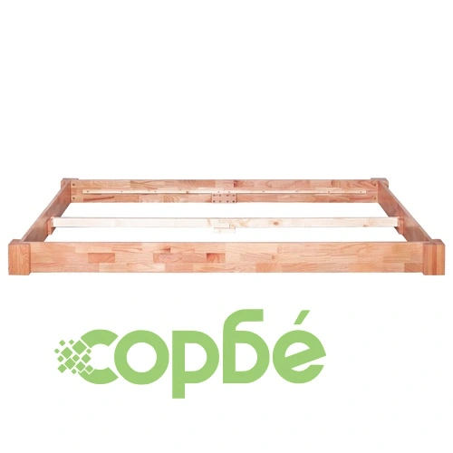 Рамка за легло без матрак, дъбово дърво масив, 160x200 см ➤ топ цена ➤ sorbe.bg