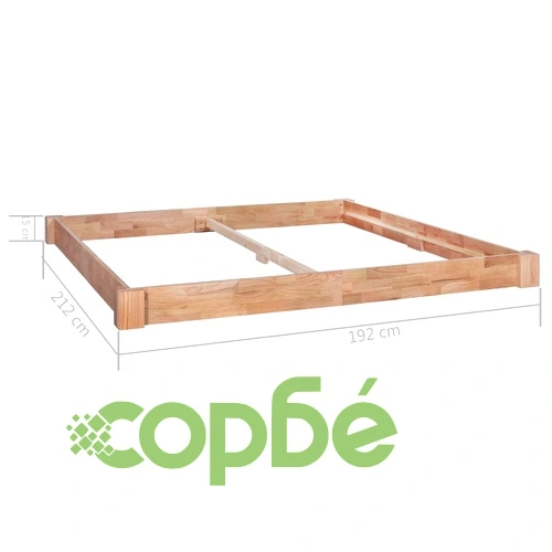 Рамка за легло, дъбов масив, 180x200 cм ➤ топ цена ➤ sorbe.bg